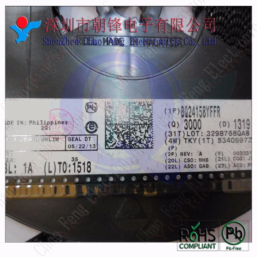 10 ชิ้นBQ24158YFFR BQ24158 24158 BGA20 ใหม่ที่เป็นต้นฉบับ