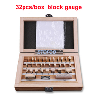 1.005-50mm 32Pcs/Set 1 grade 0 grade  Inpsection Block Gauge  Measurement Caliper Tool block gauge Set