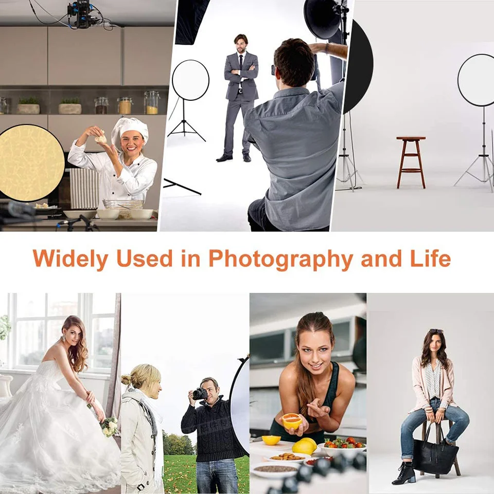 90x120 سنتيمتر 5 في 1 المحمولة للطي ضوء البيضاوي التصوير عاكس ل استوديو متعددة صور في الهواء الطلق استوديو عاكس