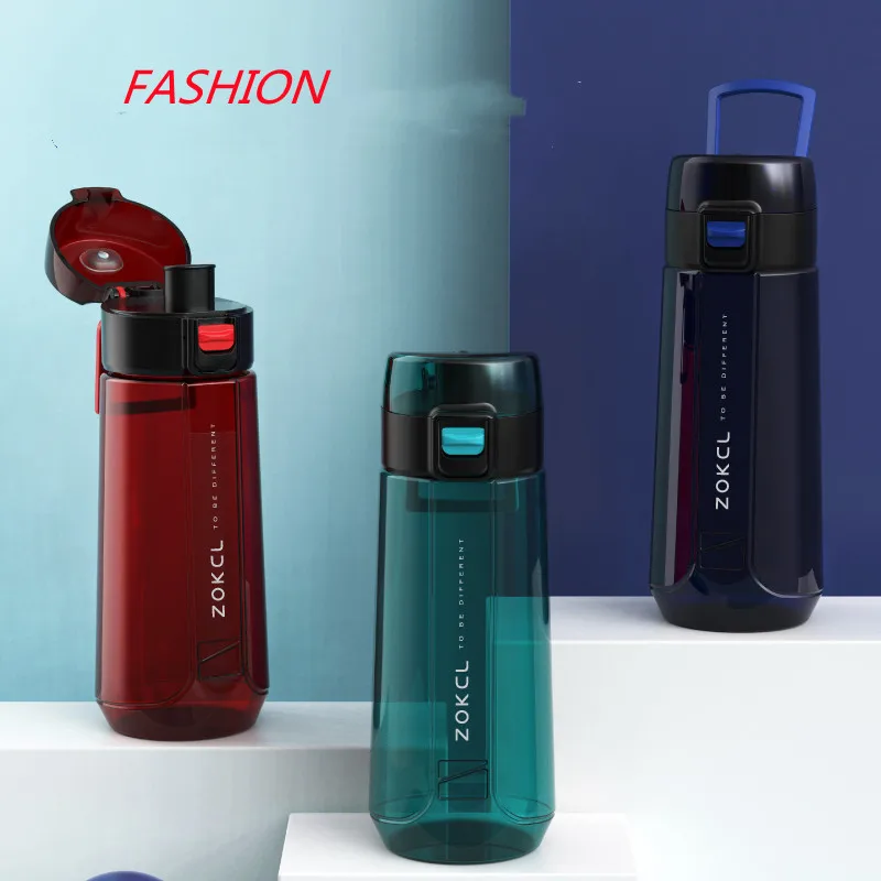 700ml Sports Water Bottle high-capacity Plastic Portable Drink Bottle BPA Free Tritan Outdoor Travel drinkware for children