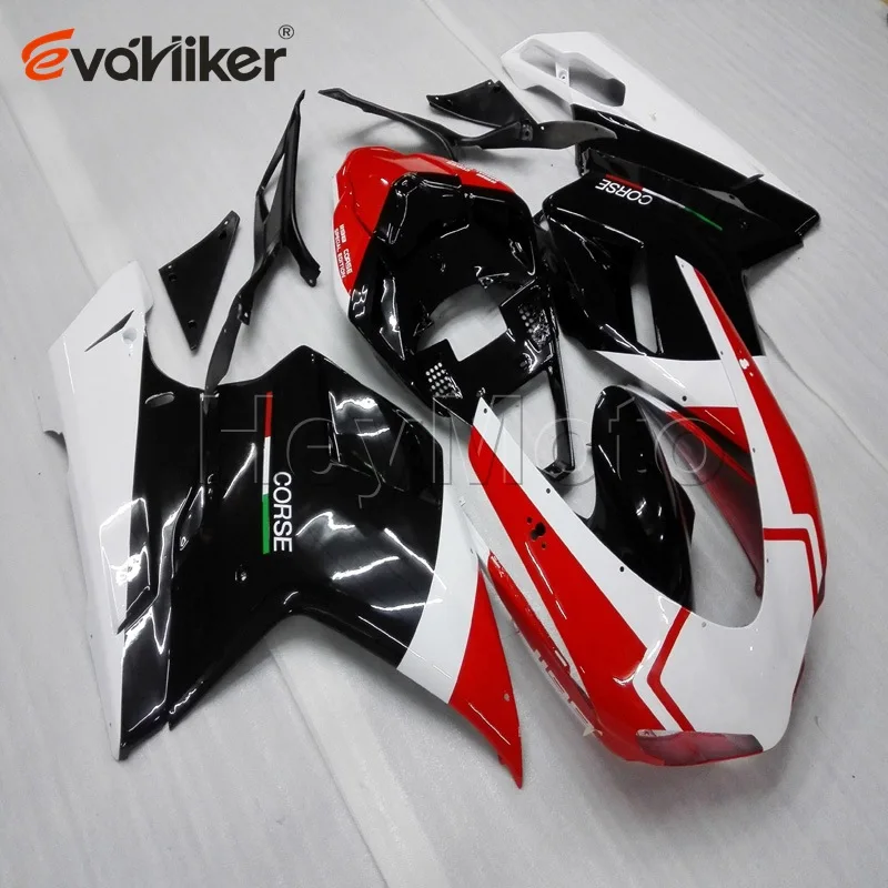 ABS fairing for 848 1098 1198 2007 2008 2009 2010 red black motorcycle bodywork kit Injection mold H2