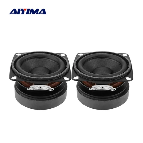 Imagen 1 del producto AIYIMA 2 uds 53mm Audio altavoces portátiles rango completo 4 Ohm 15 W altavoz DIY sonido Mini altavoz para cine en casa