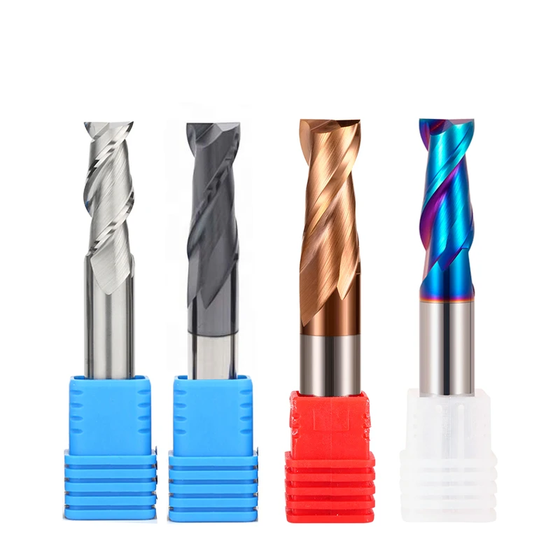 HRC50 HRC55 HRC65 Carbide End Mill 2Flutes endmill Milling Cutter Alloy Coating Tungsten Steel Cutting Tool CNC maching Endmills