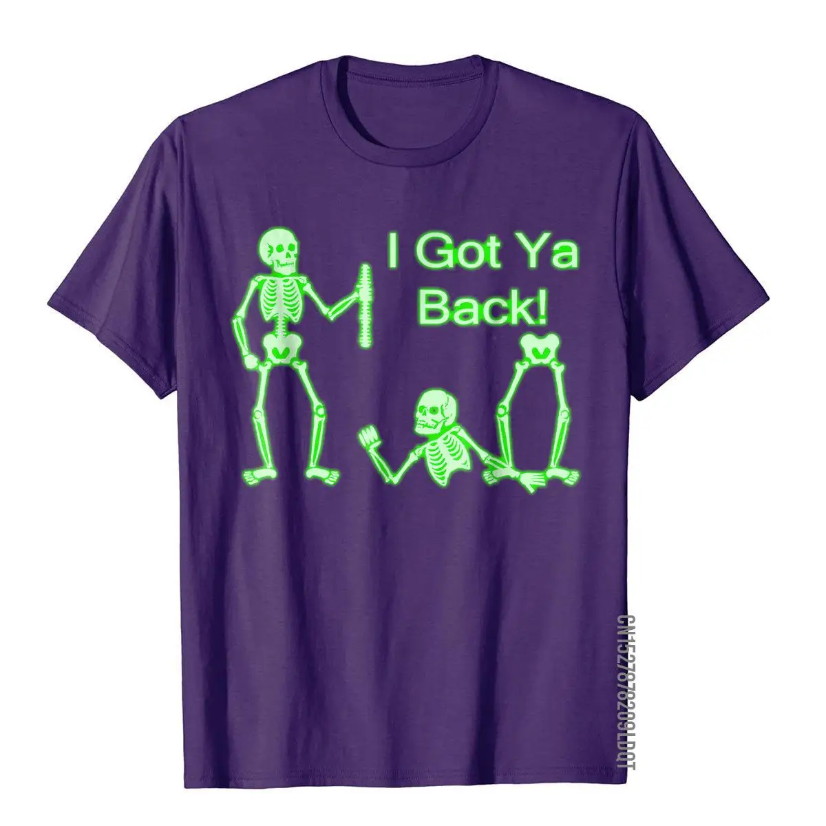 I Got Ya Back Skeleton Glow In The Dark Shirt T Shirt Tops Shirts Funky Cotton Comics Birthday Man