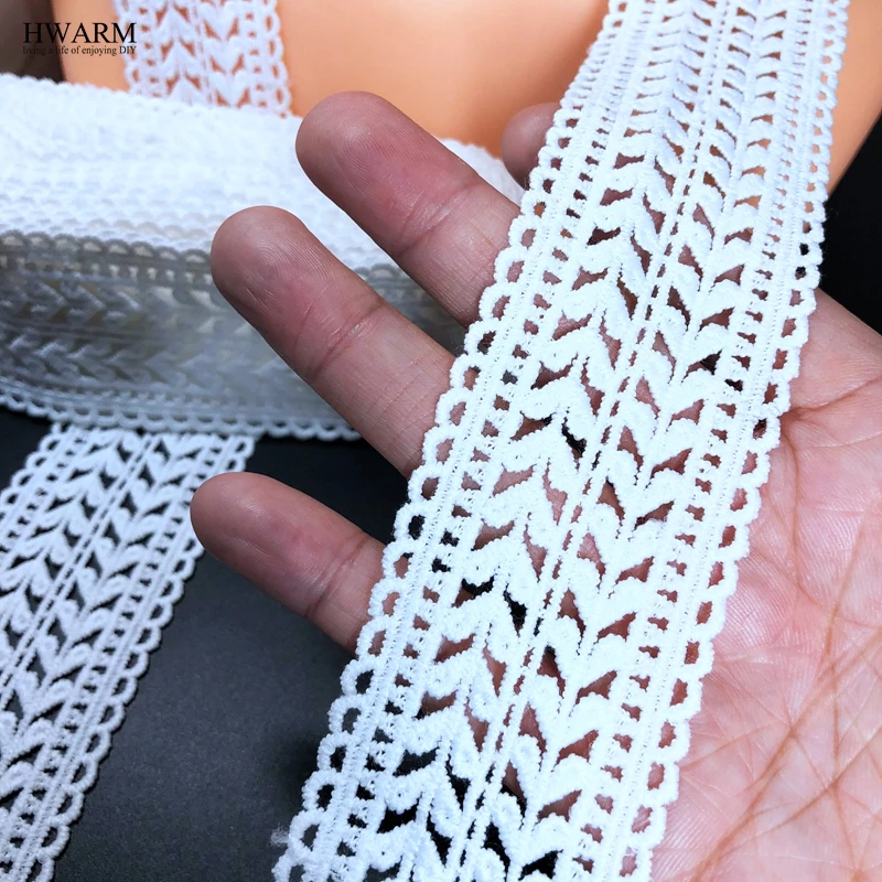 10yard 4.2cm Symmetrical Pattern Lace Fabric Ribbon Wedding Decoration Embroidery Housewear Furnishings Sewing Trim Accessories