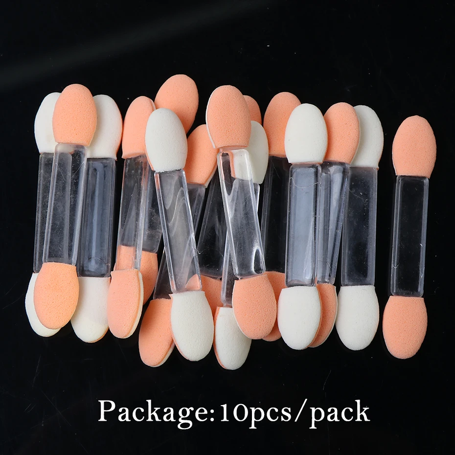 10pcs Cotton Swab Nail Art Brush Eyeshadow Applicator Nail Glitter Friction Rod Powder Brush Makeup Shadow Applicator NLNJ194