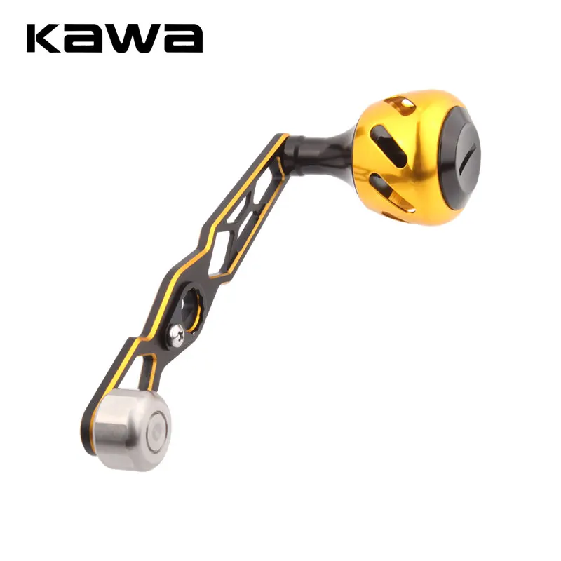 Kawa 2021 New Fishing Reel Handle Aluminium Alloy Handle Double Color Handle For Baitcasting  Hole Size 8*5/7*4 mm Length 120 MM