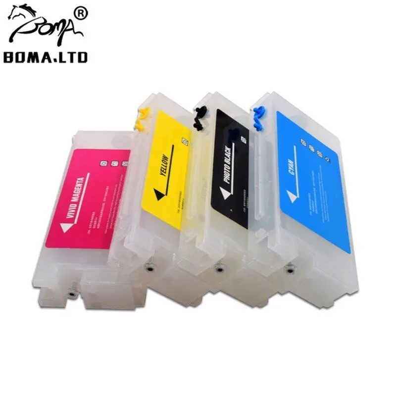 350ML T41F Empty Refillable inkjet Ink Cartridge Without Chip For Epson Surecolor T3400 T5400 T3480 T5480 Printers