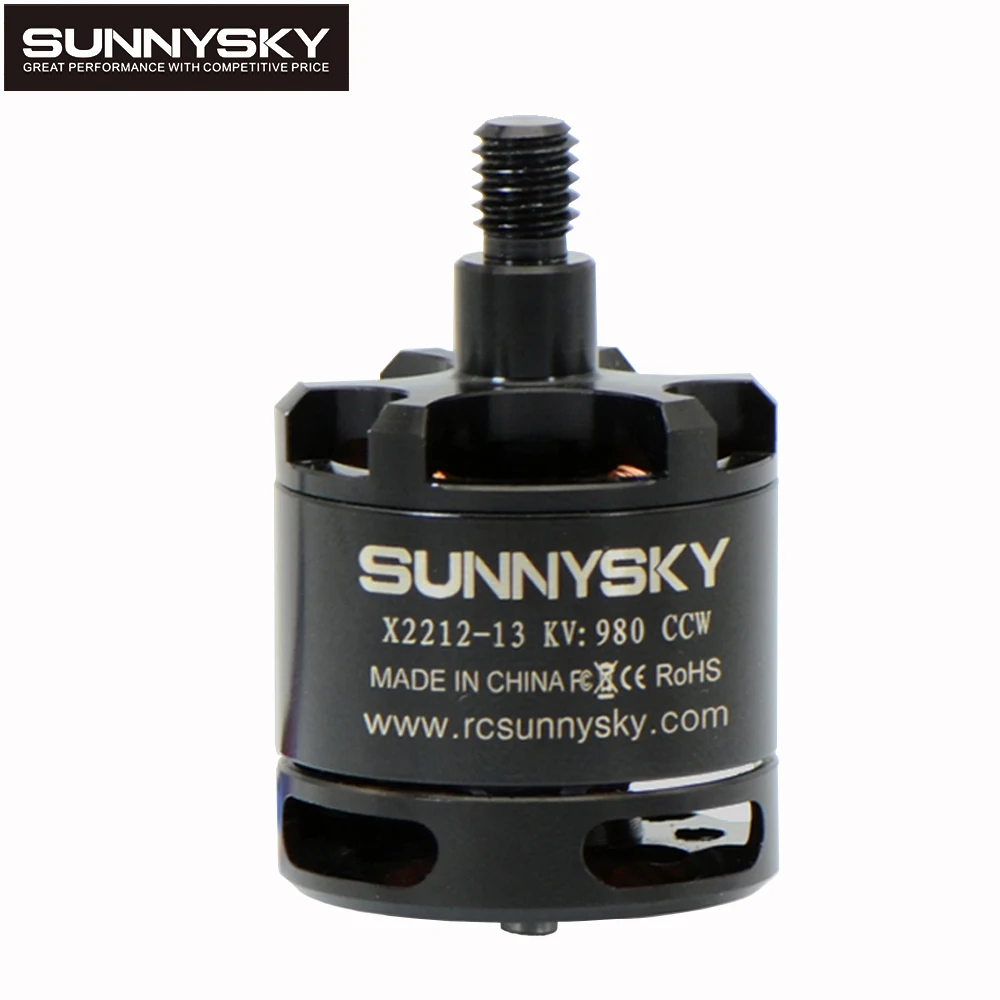 Sunnysky-Motor sem escova para aeronaves RC Multi-rotor, Brinquedos Acrobáticos Quadcopter, CW CCW, Eixo Longo, X2212, 980KV, 3-4S, 412W