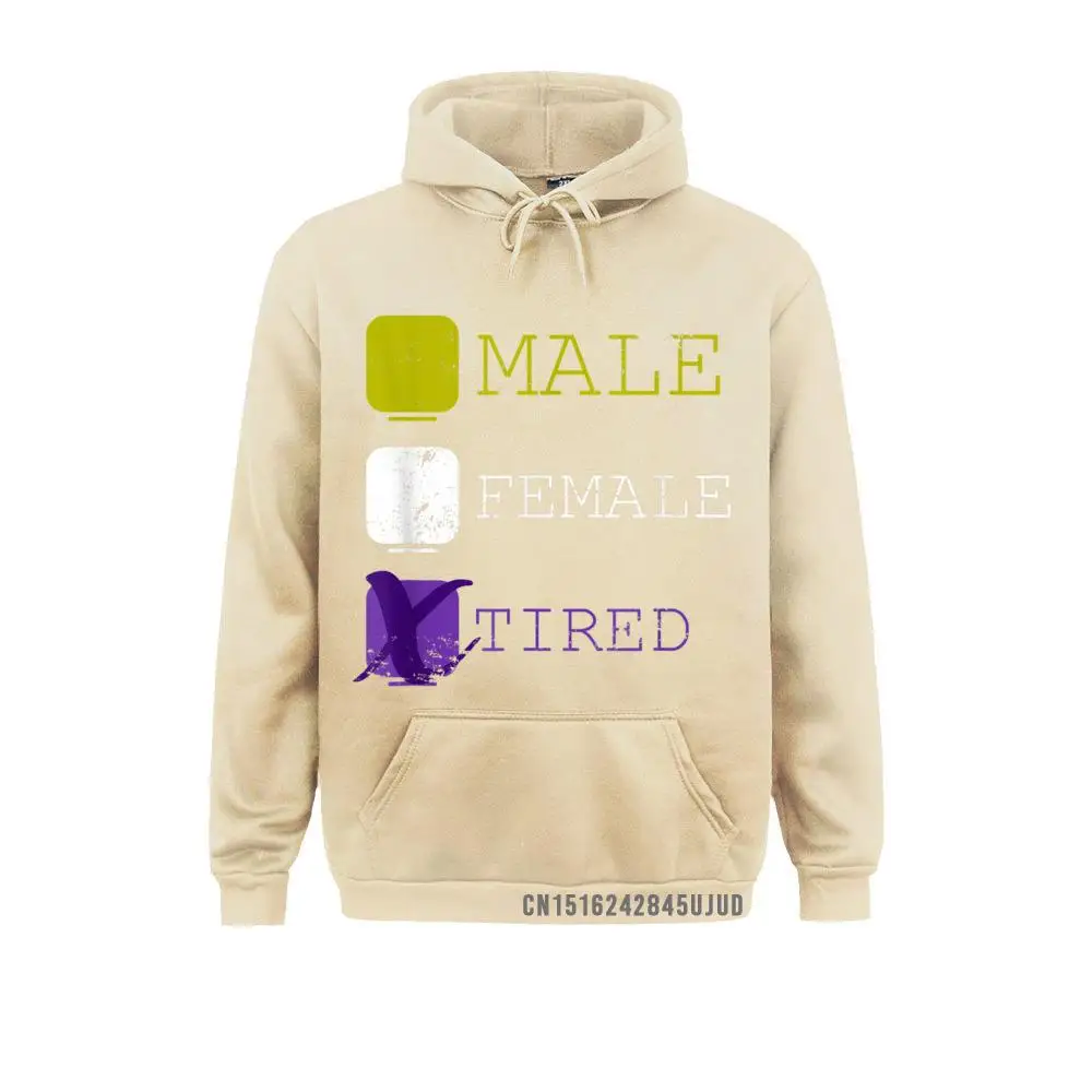 Female Male Tired Non Binary Pullover Hoodies Sportswears April FOOL DAY Prevalent Long Sleeve Women Sweatshirts High Street