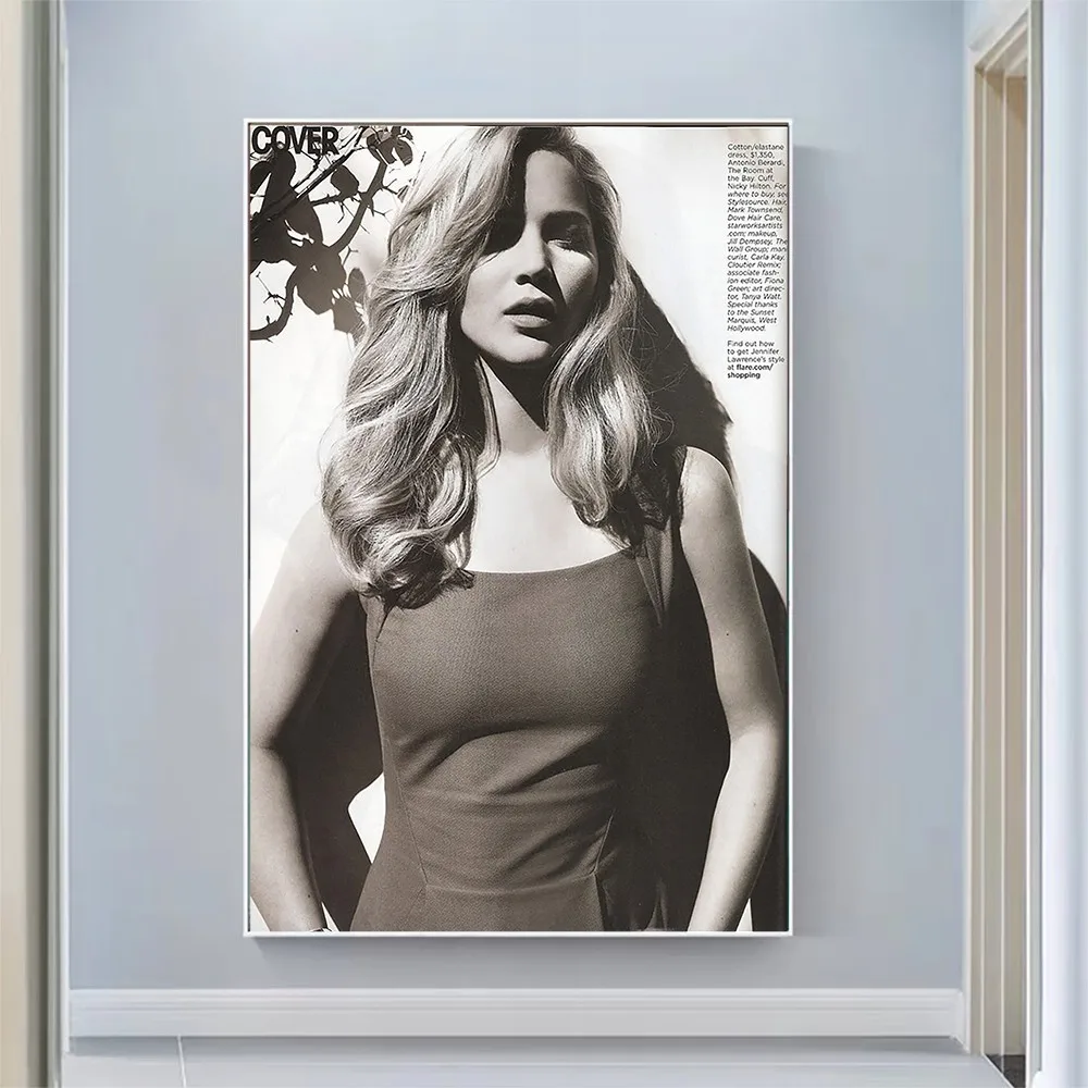 

Silk Cloth Wall Poster Jennifer Lawrence Sexy Model Star Art Home Decoration Gift