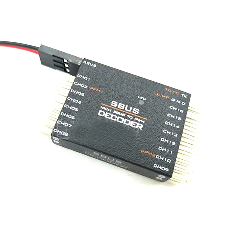 New DIY SBUS To PWM/PPM Decoder 16 Channel Converter Receiver Signal Transverter For Futaba Frsky Orange