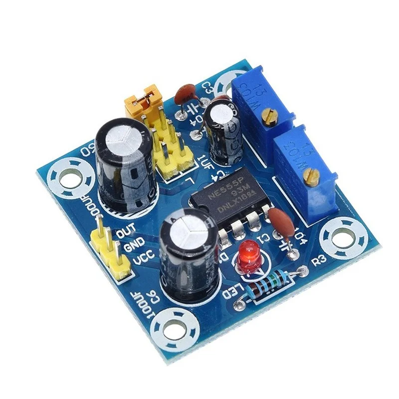 

DC 5-15V NE555 Pulse Generators Frequency Duty Cycle Rectangular Square Wave Signal Generator Adjustable 555 Board NE555P Module