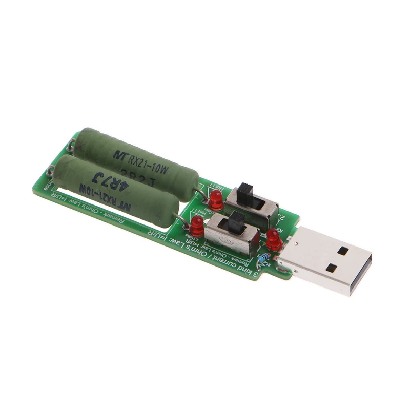 USB Resistor Electronic Load Adjustable 3 Current 5V Resistance Tester 62KC