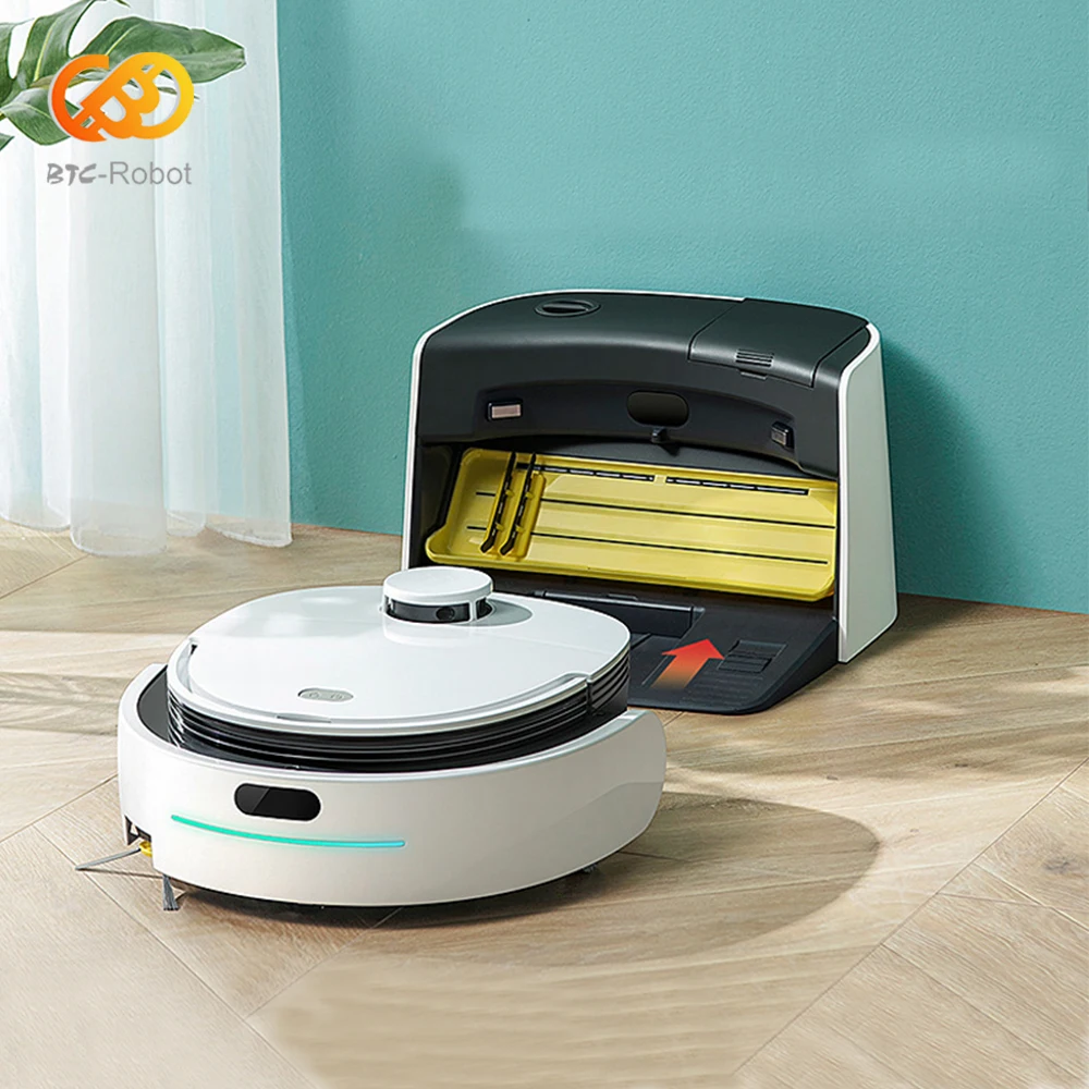 Lidar Robot Vacuum Cleaner,Laser Navigation,Breakpoint Resume Clean,VoiceControl,Wet Mop，External water tank，Automatic cleaning