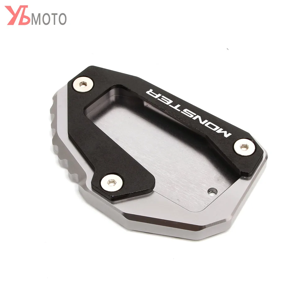 Accessori moto per DUCATI MONSTER 696 795 821 1200 1200S cavalletto cavalletto laterale supporto Pad di estensione piastra di supporto