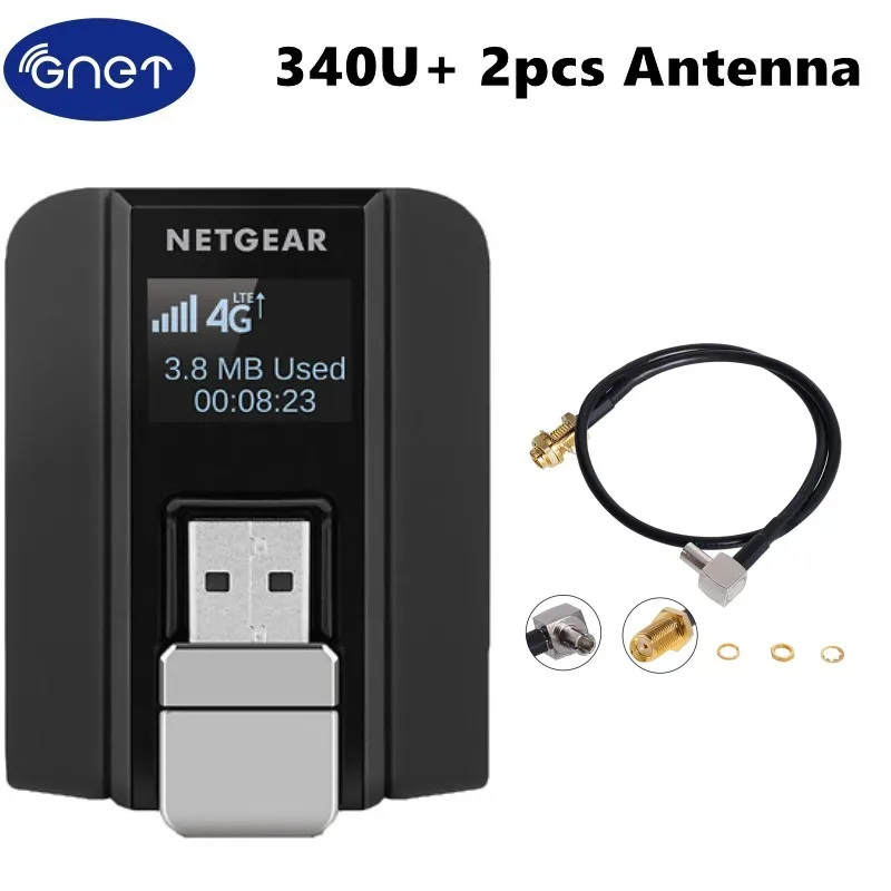 

Разблокированный AC340U Aircard USB модем Netgear 3G 4G GSM сети | Aircard 340U с 2 антеннами