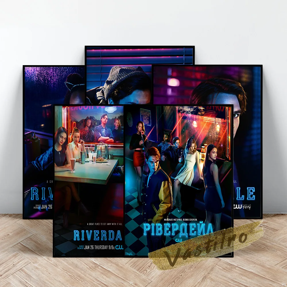 Riverdale Tv Series Poster, Riverdale Teleplay Wall Stickers, Teleplay Character Portrait Wall Picture, Movie Star Role Mural