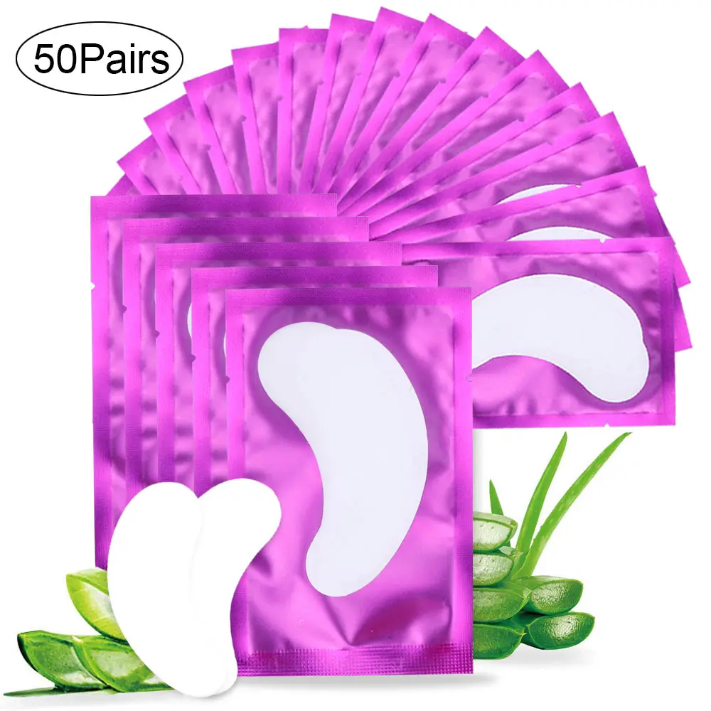 20/50Pairs Eyelashes Extension Lashes Eye Stickers Under Eye Pads Eye Eyelashes Hydrogel Patches Lash Extensions Accessories