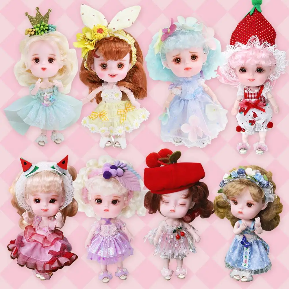 

DBS Dream Fairy 1/12 BJD 26 joint body 14CM DODO Cute children gift box combination set toy gift ob11