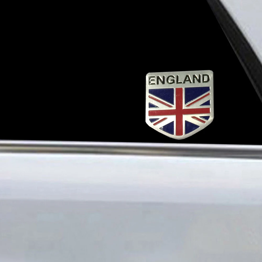 

1Pcs UK England Flag Car SUV Body Fender Tailgate Aluminum Metal Emblem Sticker Badge Decal Decor Exterior Accessories