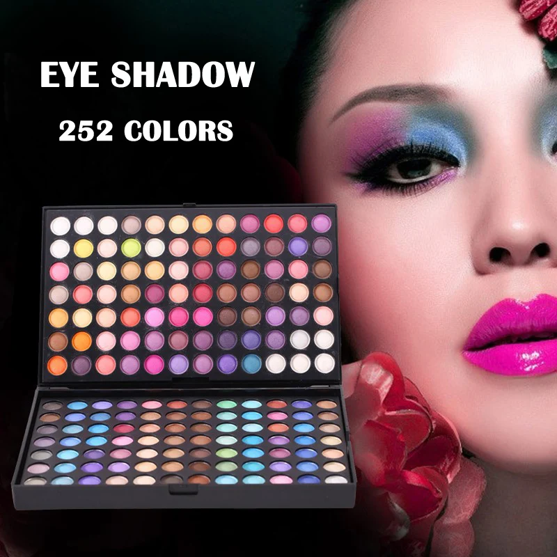 252 Color Eyeshadow Palette Shimmer Glitter Matte Eye Shadow Plate Makeup Box Set Eye Make Up Products Beauty Косметика For Eye