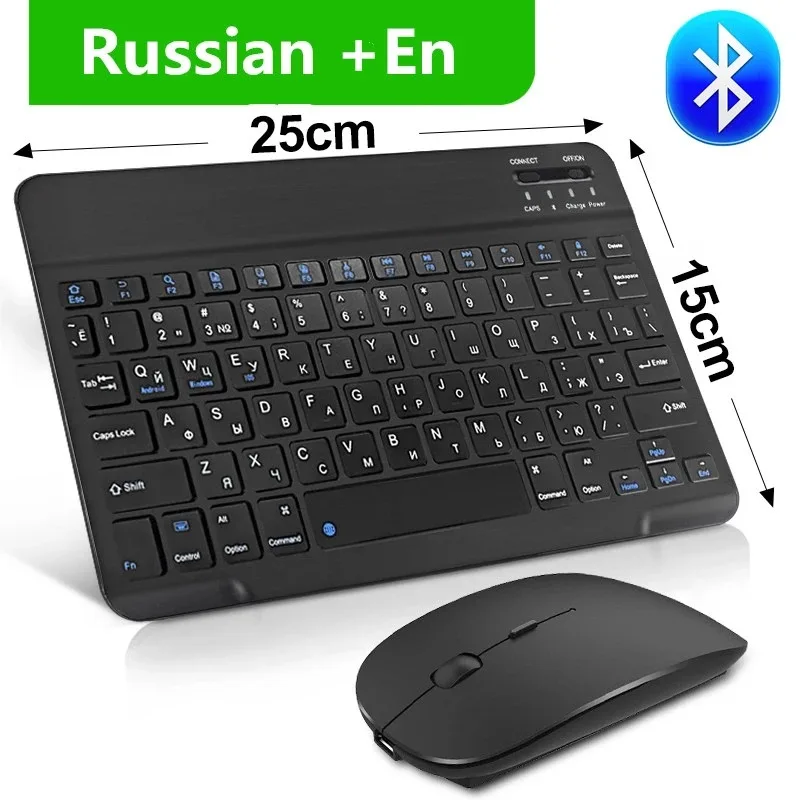 

Mini Wireless Keyboard Bluetooth Keyboard For ipad Phone Tablet Russian Spainish Rechargeable keyboard For Android ios Windows