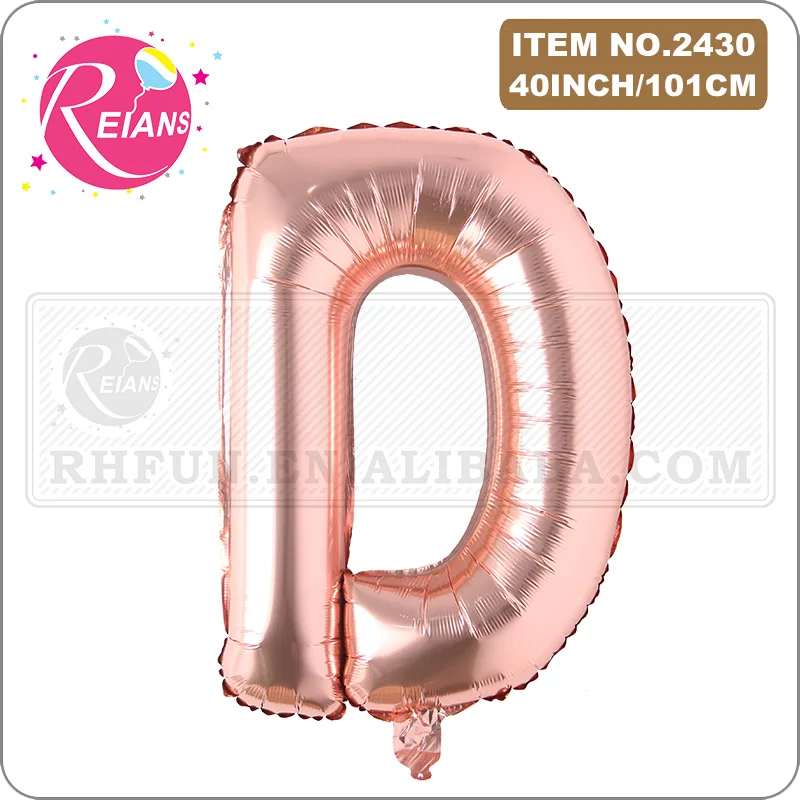 40 بوصة ارتفع حرف ذهب رقم الرقم بالون مخزن افتتاح حفلة عيد ميلاد الديكور الزفاف الذكرى بالون للديكور