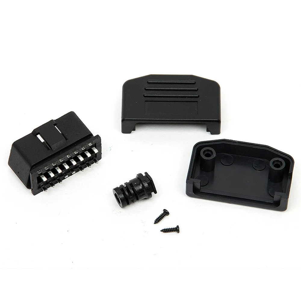 1 PCs OBD2 16-pin (Male) Plug Connector Adapter Socket OBD-II OBD2 Connector OBD2 Housing OBD2 Plug