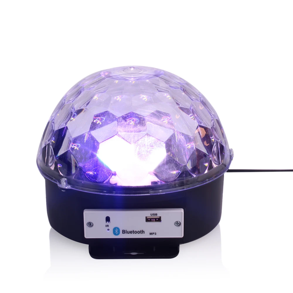 Sound Activated Rotating Disco Ball DJ Party Lights 6W RGB Stage Light For Christmas Wedding Remote Control Music Magic Ball Kit