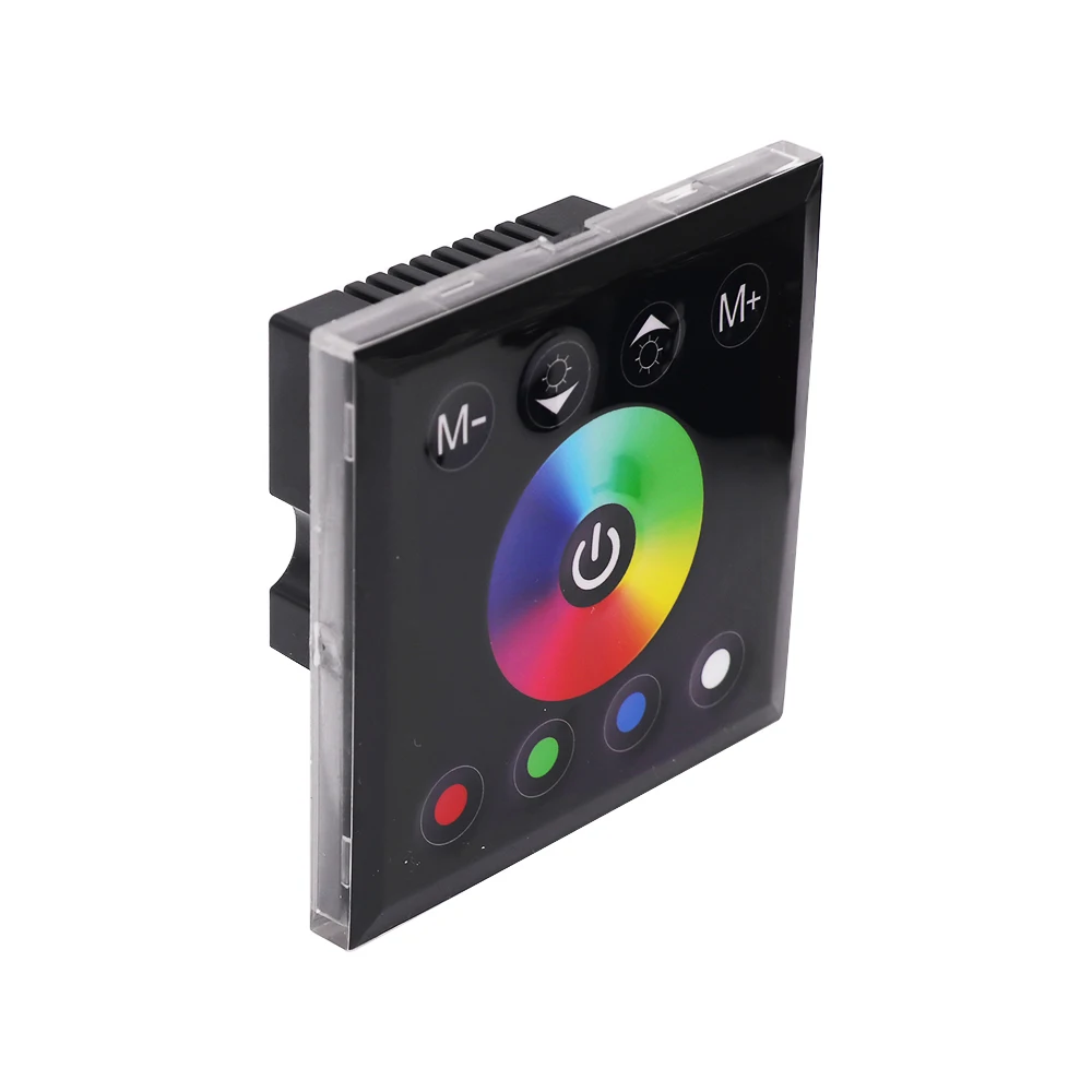 Imagem -02 - Fonte de Alimentação de Parede Interruptor de Toque 220v Rgb para Montagem na Parede Dimmer de Parede para Iluminação de Led Rgb 5050 60 120led