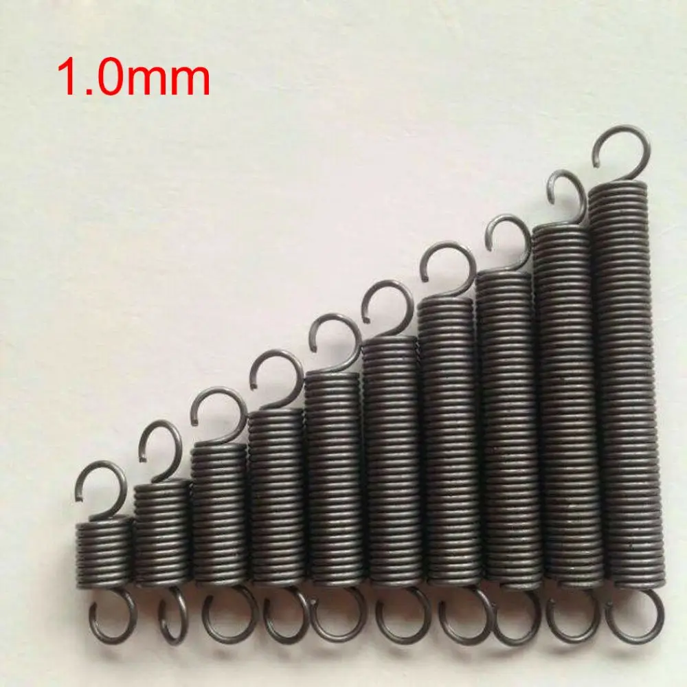 10pcs Stainless Steel Extension Tension Springs, Wire Dia.0.3mm Out Dia.3mm 4mm 5mm Lenth 10/15/20/25/30/35/40/45/50/55/60mm