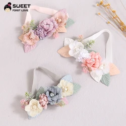 Chiffon Flower Lace Baby Girl Headband Sweet Hair Bands For Kids Headwrap For Baby Children Headwear Hair Accessories Gift