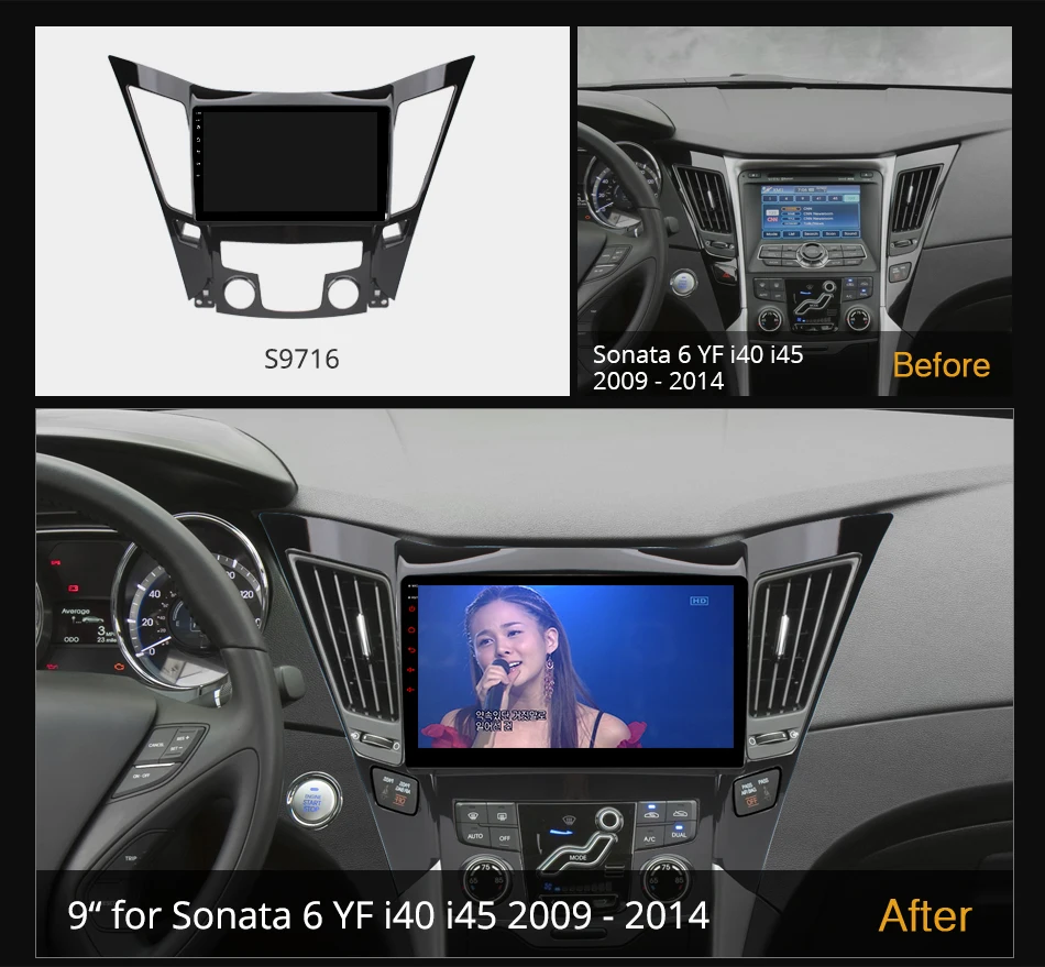 K6+ 2K Screen For Hyundai Sonata 6 YF 2009 - 2014 Car Radio Navigation Video Stereo Multimedia Player GPS Android 12 No 2din 360