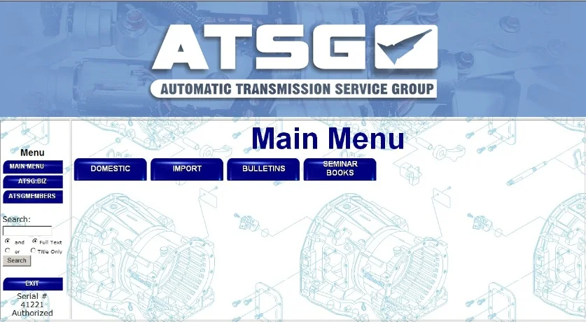 

Free Install ATSG Auto Repair Software (Automatic Transmissions Service Group Repair Information)