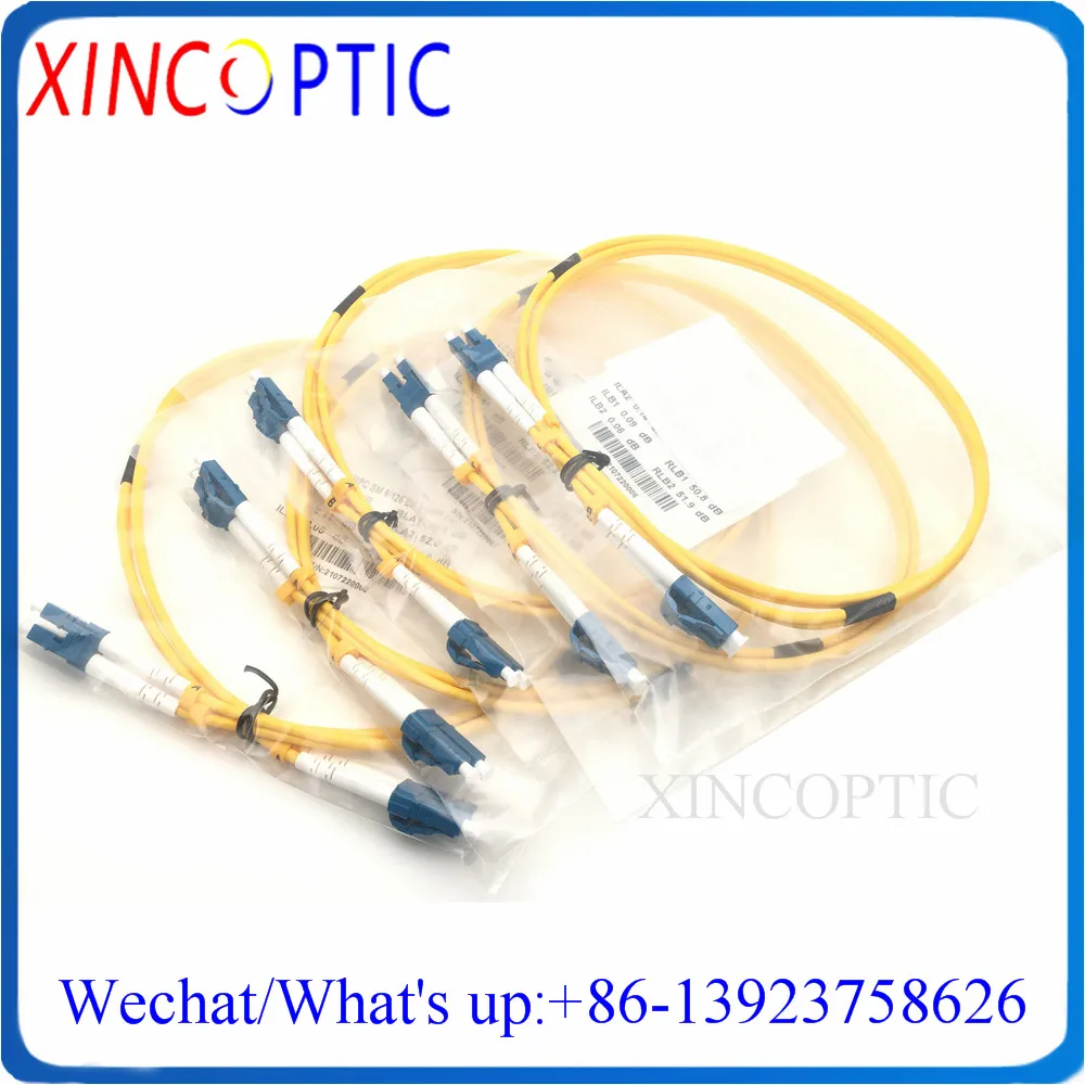 10Pcs SM,DX,1M,Yellow LSZH,2.0mm/3.0mm,LC/UPC-LC/UPC Single Mode 9/125 G652D G657A Duplex Fiber Optic Patch Cord Cable Connector