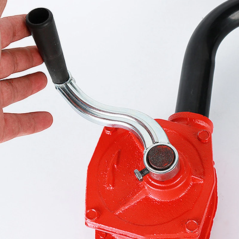 Hand Crank Oil Pump 25mm 32mm Easy Operating Hand Oil Pump Cast Iron Material Car Truck Fuel Oil Gasoline Diesel Transfer Tool