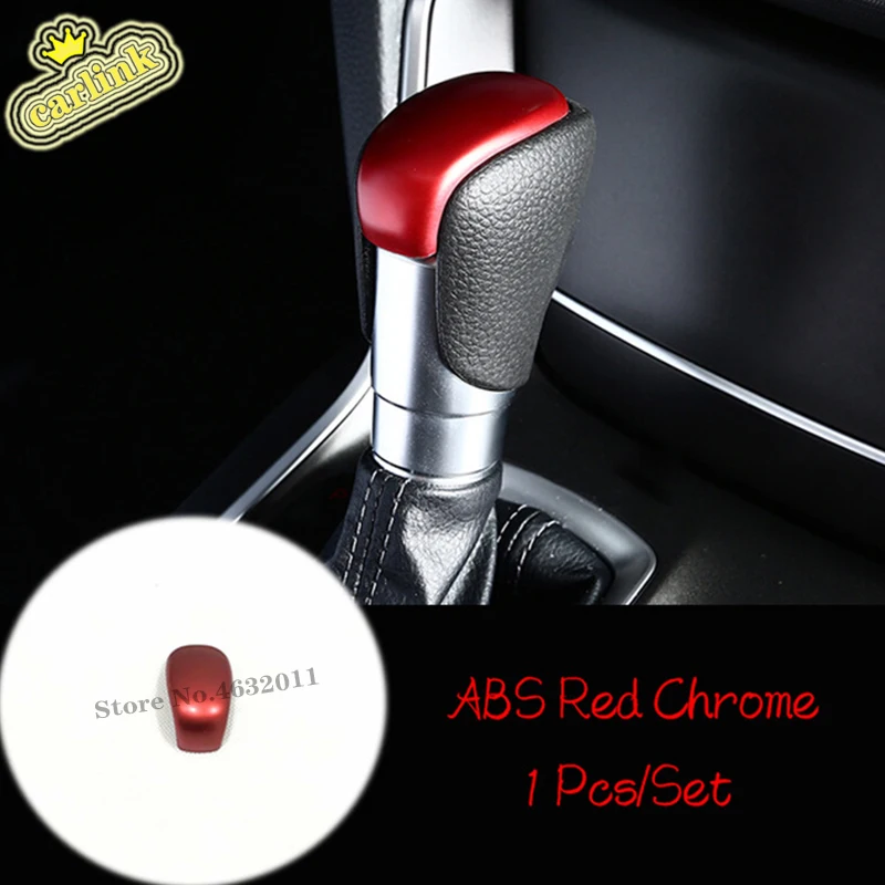 

ABS plastic Red For Honda Accord Touring 2018 2019 Car gear shift lever knob handle Cover trim car styling Accessories 1pcs