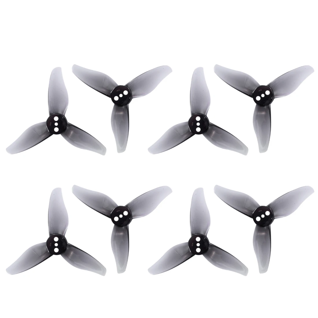 8 pares de hélices gemventiladoras hurricane 2023 2x2.3 2 gêmeos 3 pá para motor 1105-1108 para drone de corrida fpv