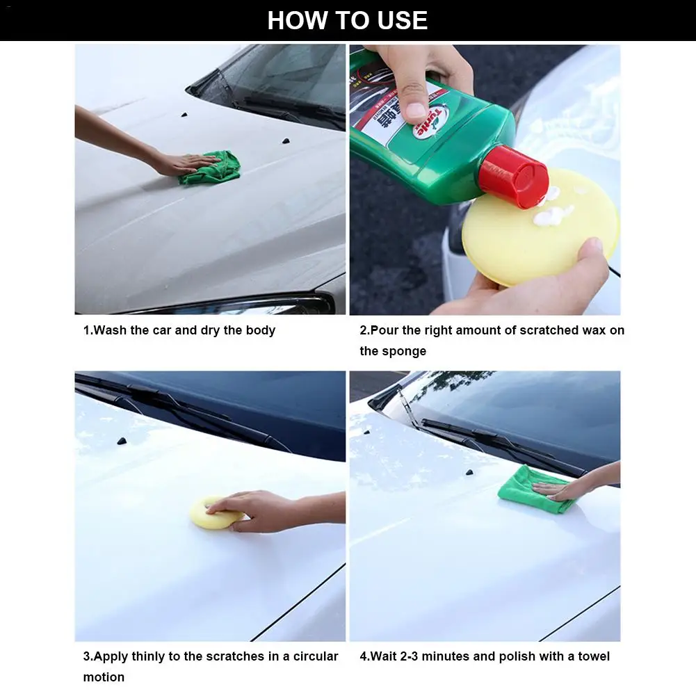 300ML Car Scratch Wax Depth Repair Car Body Scratch Remover Auto Paint Care Maintenance Wax Polishing Car Waxing Car Accessories