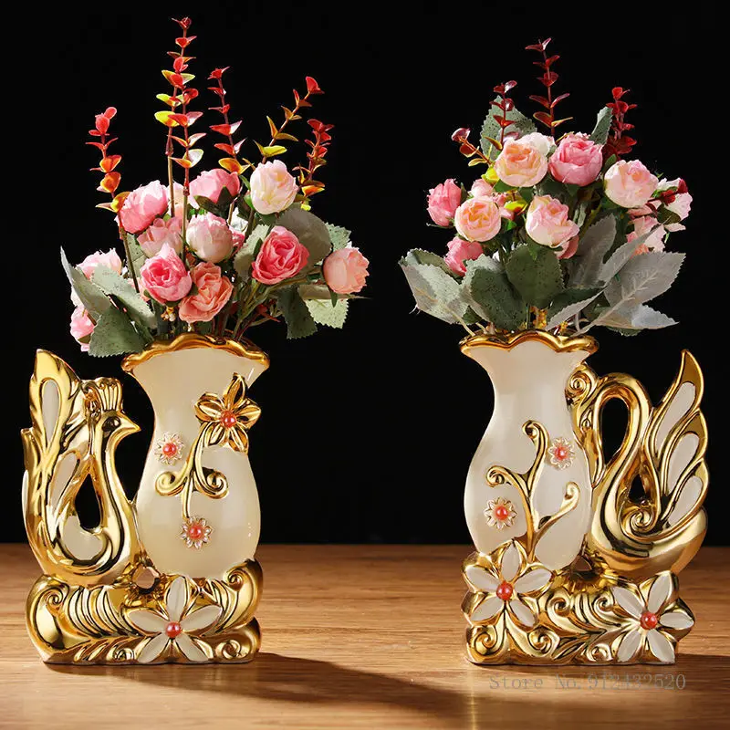 

European-style Ceramic Vase for Home Decoration, Living Room Decoration, Bedroom Table, TV Cabinet