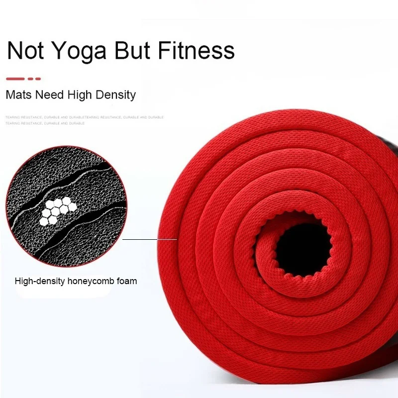 10/15MM Hemming Sport Thick Natural Rubber NRB Non-Slip Yoga Mat Fitness Sports Gym/Home Pilates Tasteless Mul-Color Pads Gift