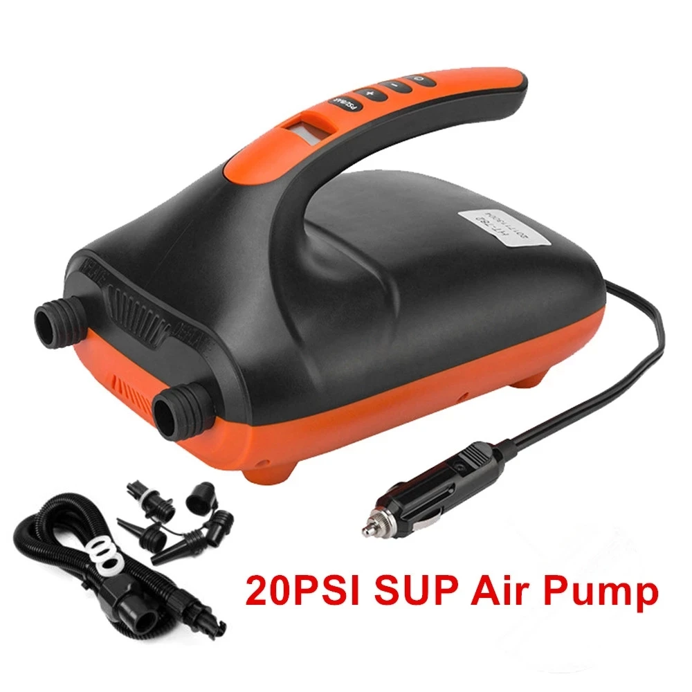 

20PSI SUP Electric Pump For Boat Air Compressor 12V Auto High Pressure Pump Inflatable For Outdoor Surfboard Paddle Dual Stage