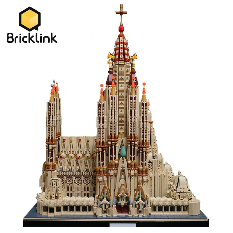 Bircklink City House Barcelona Sagrada Família Catholicism Church 10075pcs Creative Landmark Architecture Building Blocks Toys