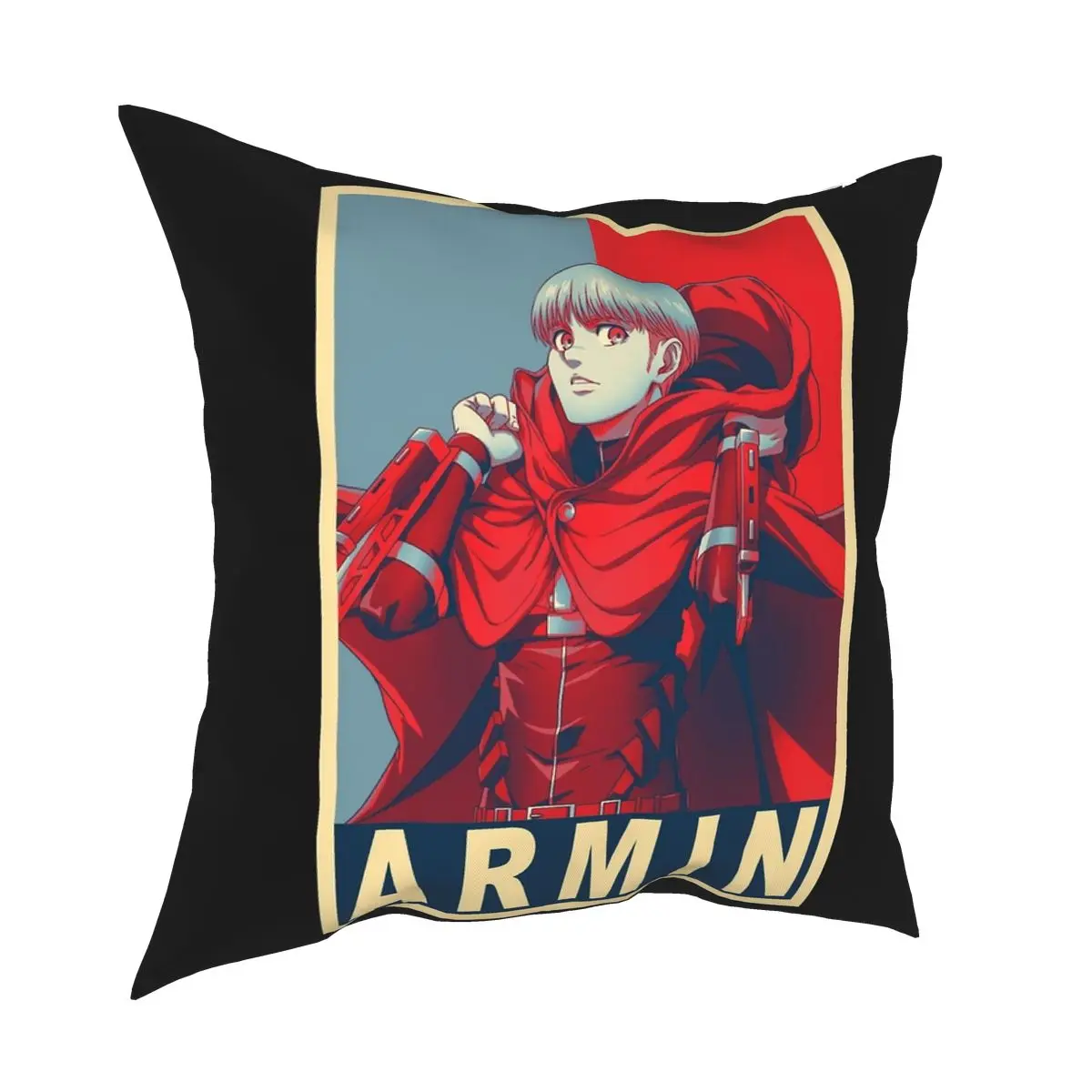 Armin Arlert Poster Square Pillowcase Creative Decor Pillow Case for Room Cushion Cover