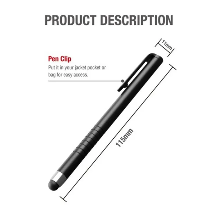 2Pcs Nintend Switch Stylus Touch Screen Pen Universal For Nintendo Switch NS Phone Tablet With Silicone Pen Head Pen Clip Fast