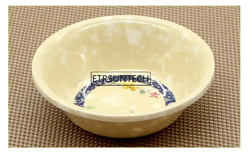 100pcs Round Small Soy Sauce Dish Melamine Wasabii Sauce Bowl Seasoning Vinegar Salad Appetizer Plate