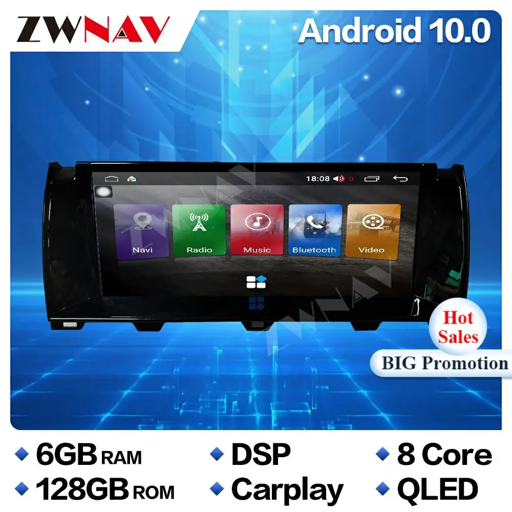 6+128G Carplay Android 10 Multimedia Stereo For  Rolls Royce Ghost Phantom GPS Navigation Receiver Radio Video Player Head Unit