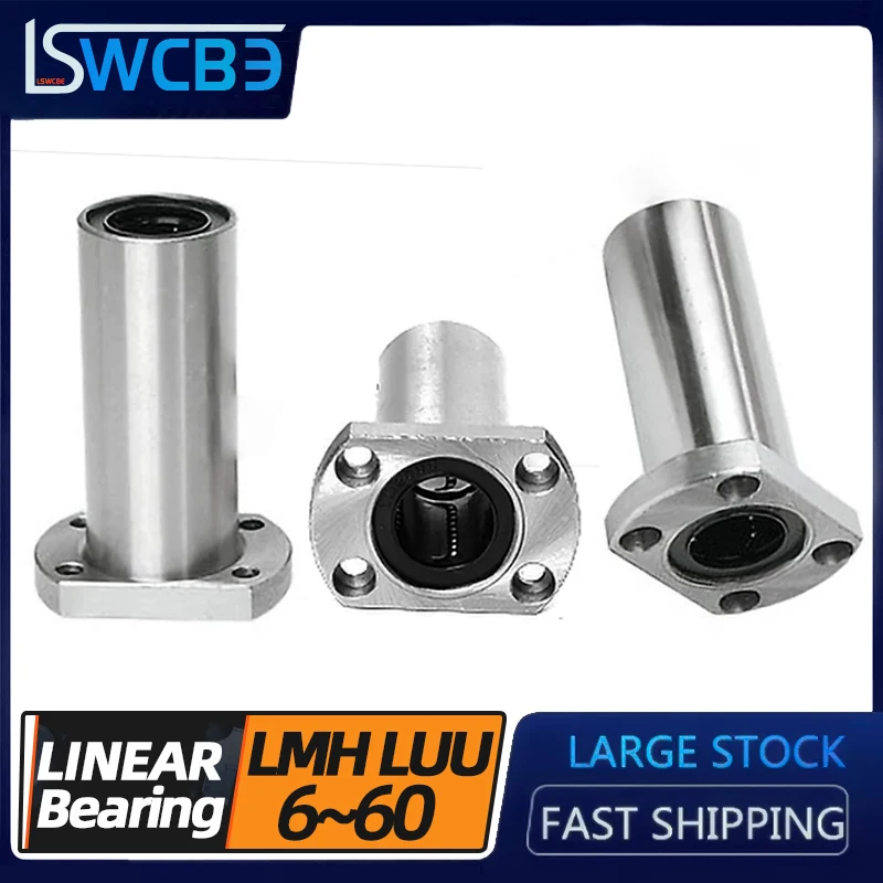 

Double-cut side extended flange linear bearing LMH6 8 10 12 16 20 25 30 35 40 50 60LUU complete model