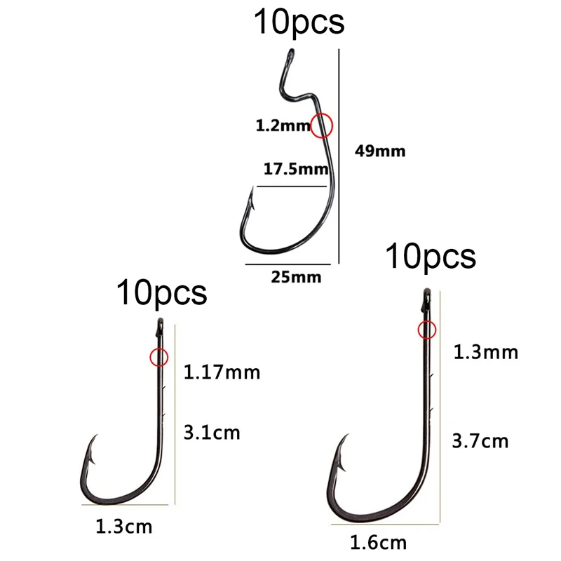 54 stks/doos zachte kreeft vissen lokt jigging aas bionische rivierkreeft kunstmatige worm met jig haak voor texas visserij rigs kit